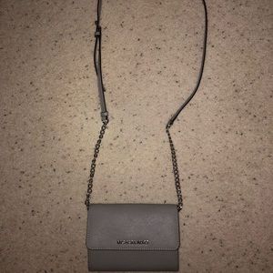 Micheal Kors Grey Crossbody Never Used